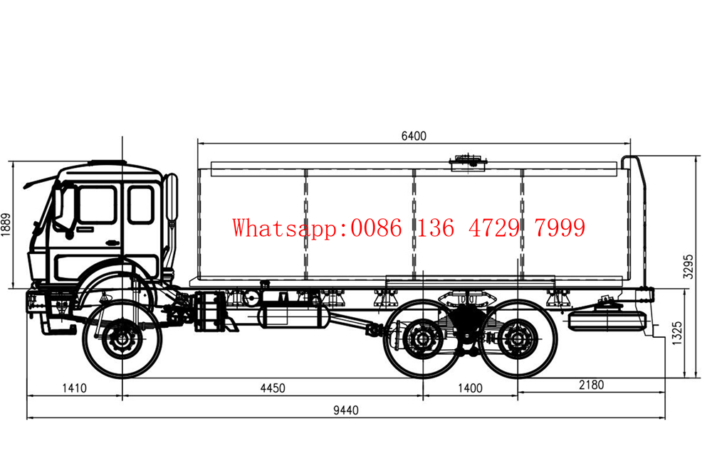 beiben 2638 water tanker truck