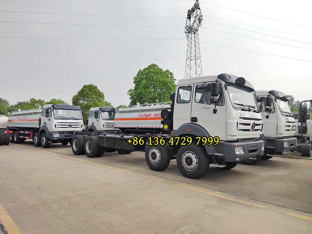 Beiben 3138 8x4 oil tanker truck