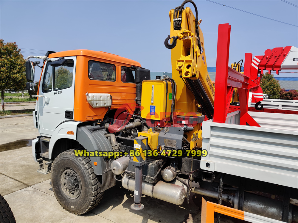 beiben 4x4 drive crane truck
