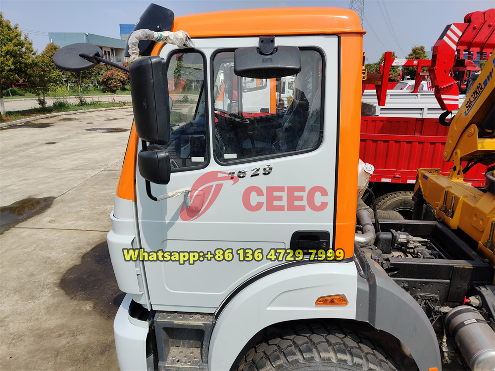 beiben 4x4 drive crane truck