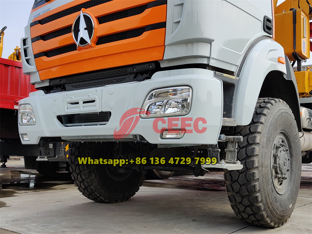 beiben 4x4 drive crane truck