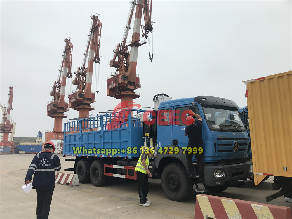 beiben 10  knuckle crane truck