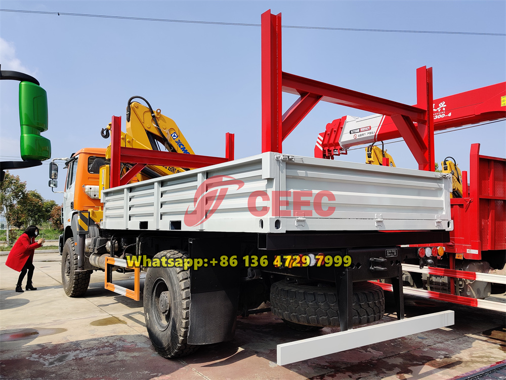 beiben 4x4 drive crane truck