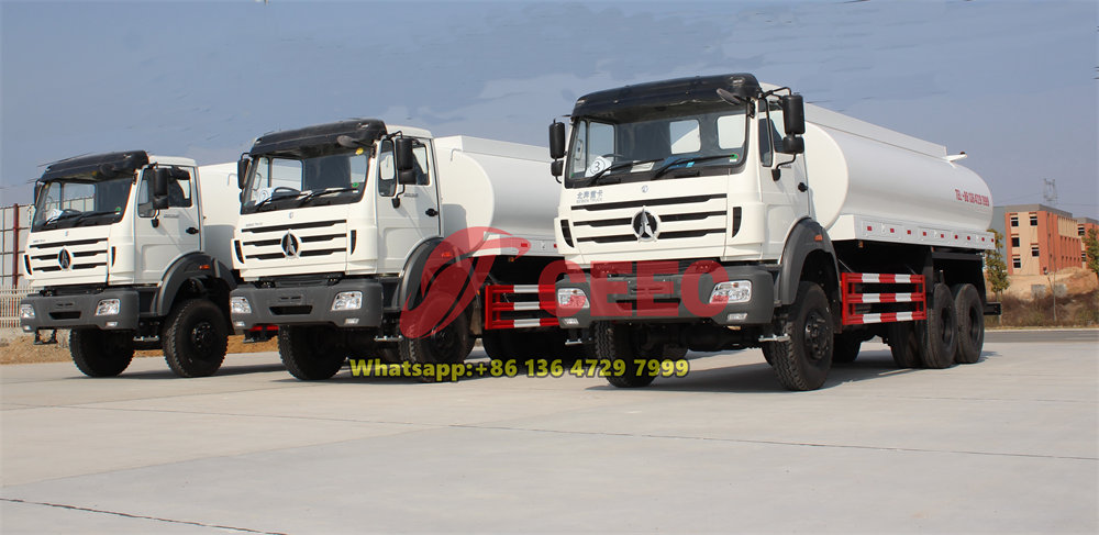 beiben 2638 off road water tanker truck