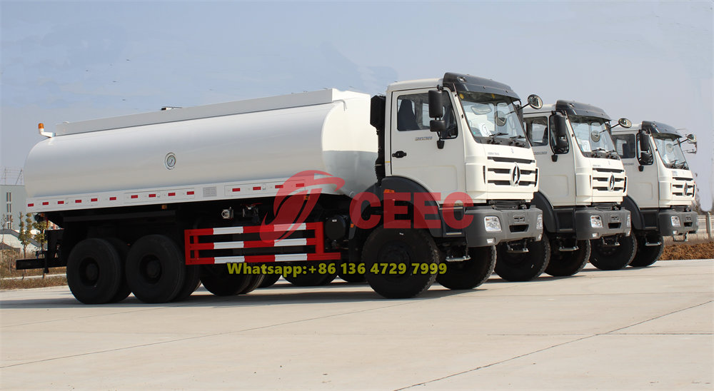 beiben 2638 off road water tanker truck
