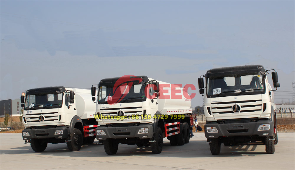 beiben 2638 off road water tanker truck