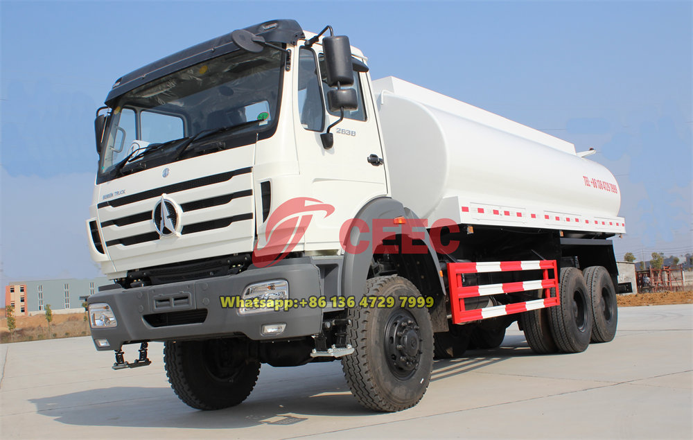 beiben 2638 off road water tanker truck