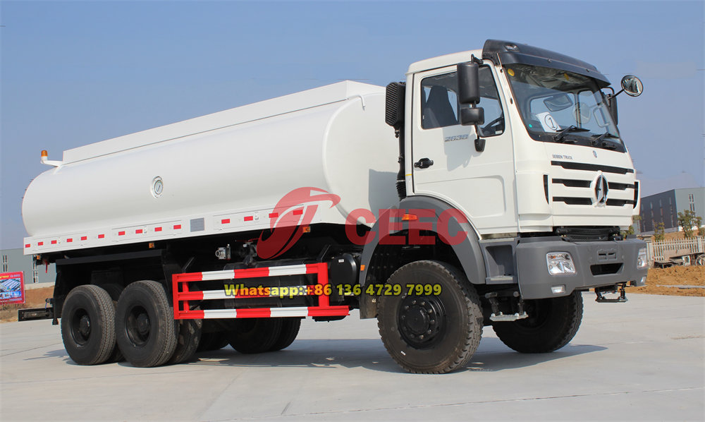 beiben 2638 off road water tanker truck