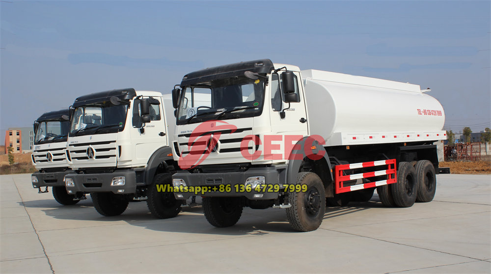 beiben 2638 off road water tanker truck