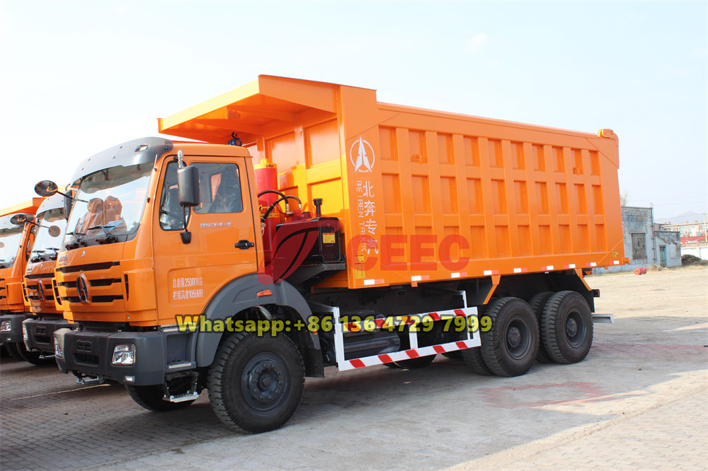  Beiben 6x4 drive dump truck for nigeria