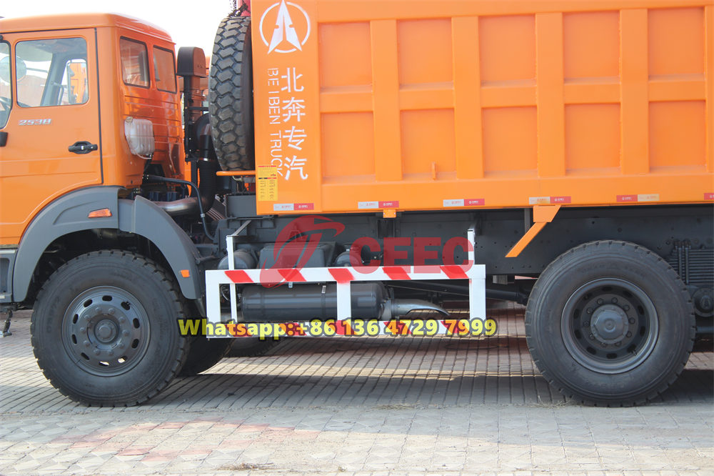  Beiben 6x4 drive dump truck for nigeria