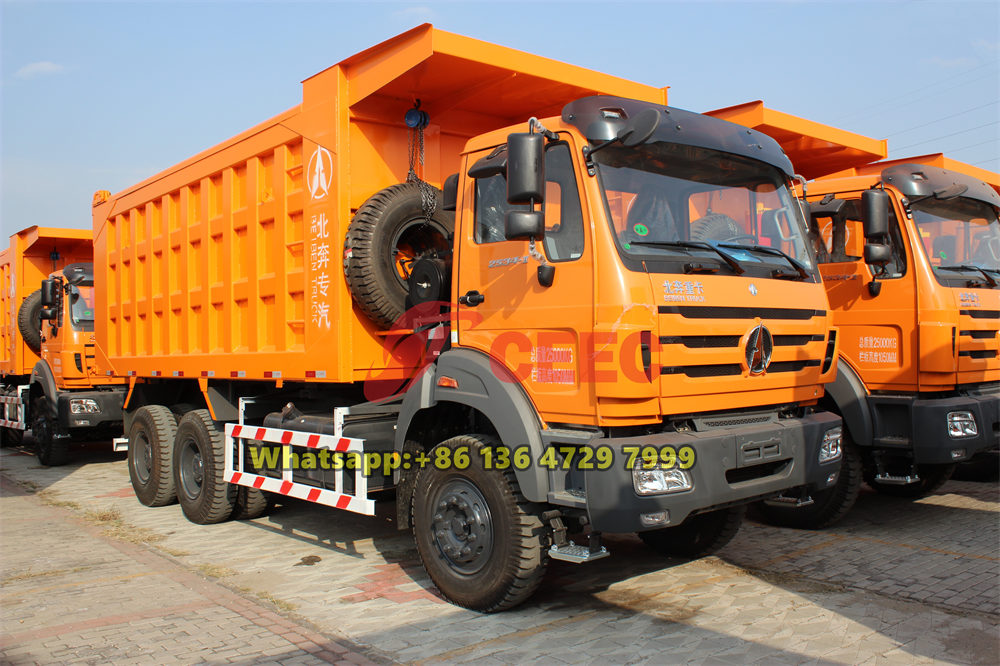  Beiben 6x4 drive dump truck for nigeria
