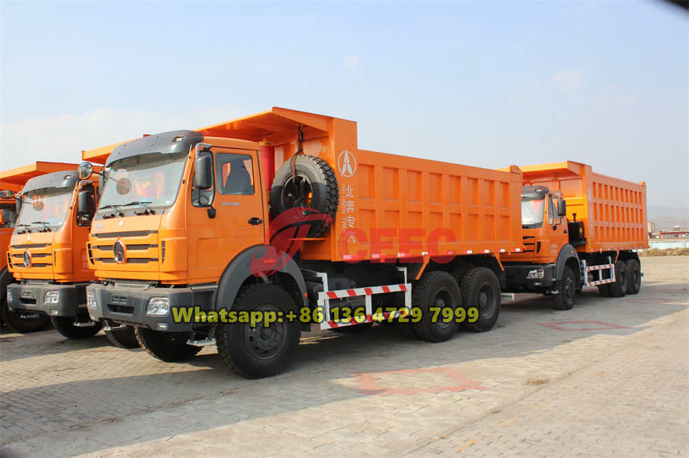  Beiben 6x4 drive dump truck for nigeria