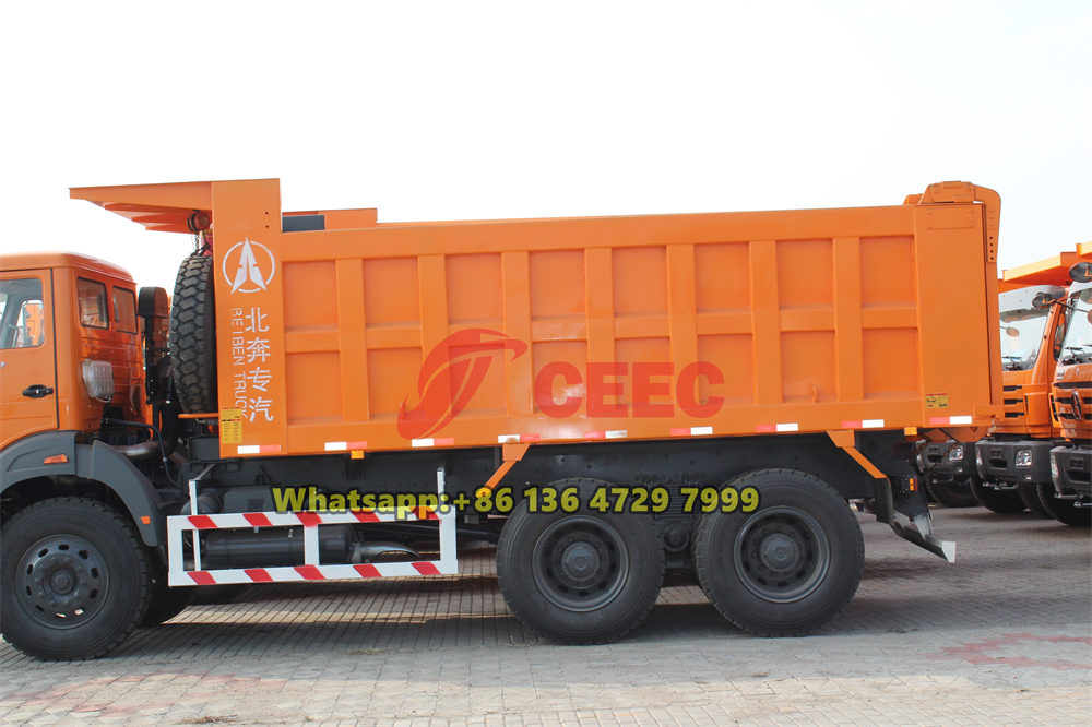  Beiben 6x4 drive dump truck for nigeria
