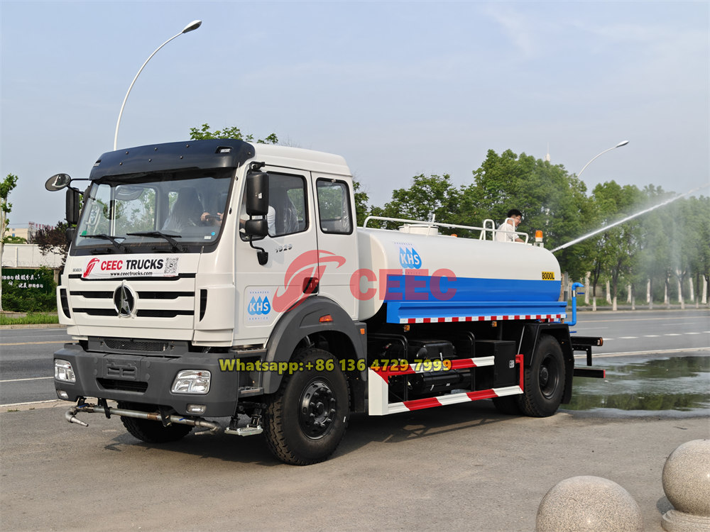 beiben 8000 liters water truck