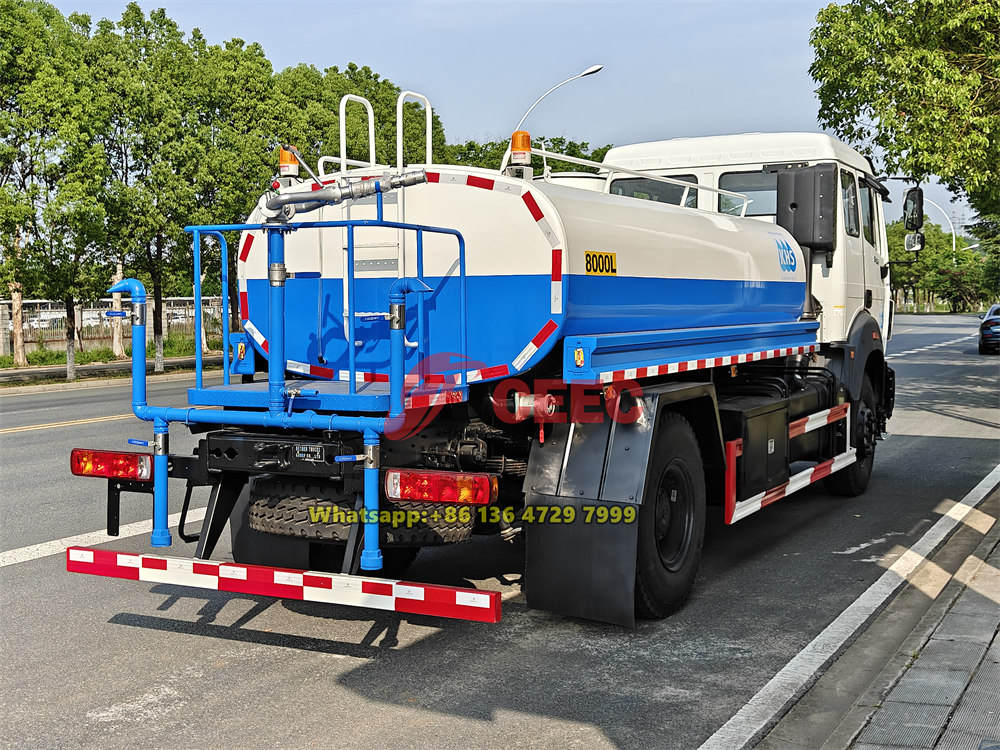 beiben 8000 liters water truck