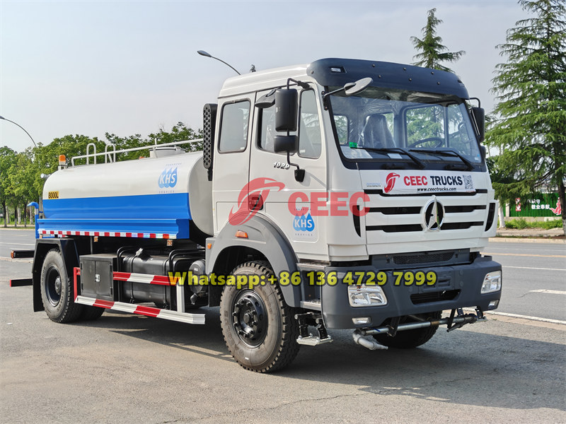 Beiben 4×2 truck mounted water tank