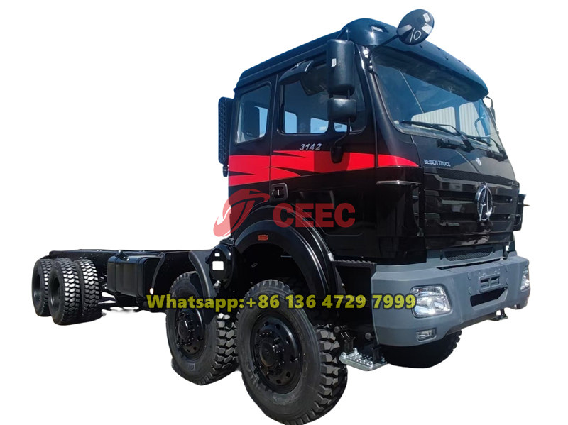 Beiben 8×8 off-road chassis for Africa