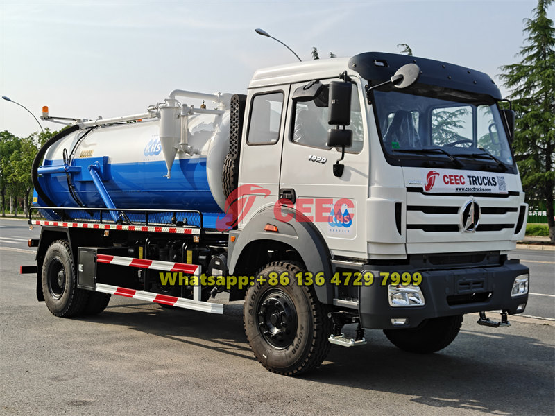 Beiben 8000L septic tank truck for sale Beiben 8000L septic tank truck for sale