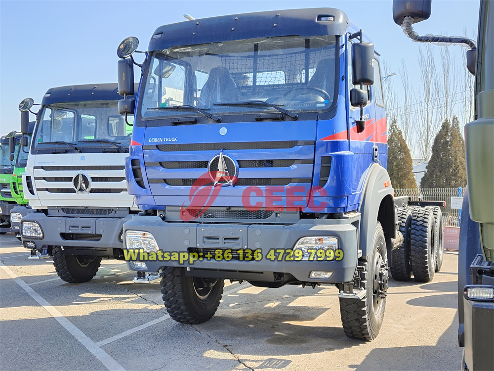 beiben 6x6 off road truck chassis
