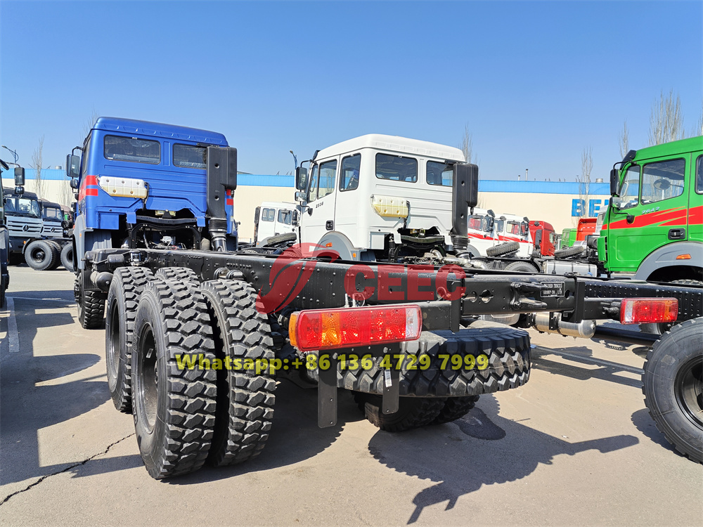 beiben 6x6 off road truck chassis