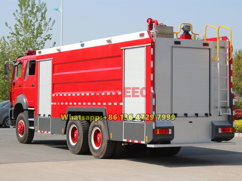 Beiben water foam fire truck
