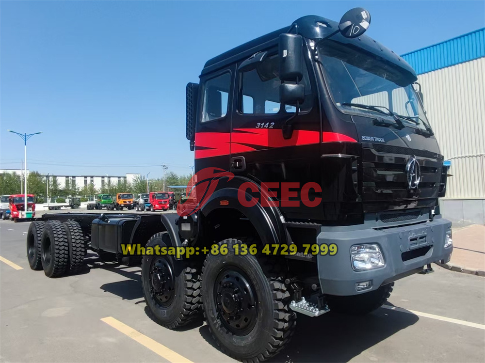 beiben 8x8 off road truck chassis