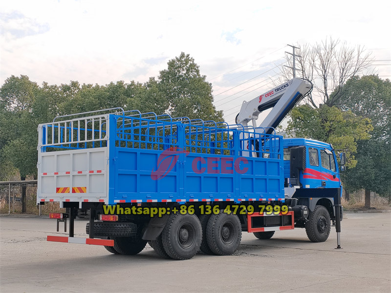Beiben 6×4 truck mounted hydraulic crane