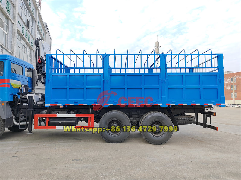 Beiben truck bed mounted crane