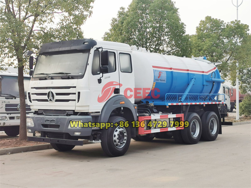 Beiben 2638 vacuum septic pump truck