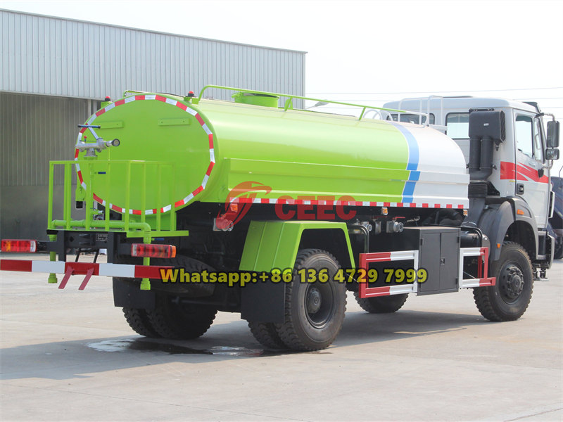 Beiben 4×4 truck mounted water tank