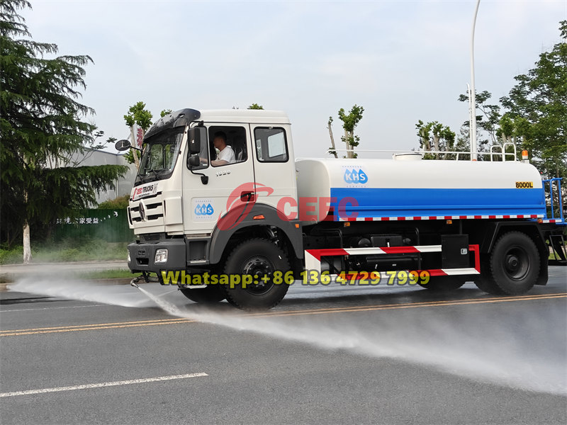 Beiben water bowser with pump