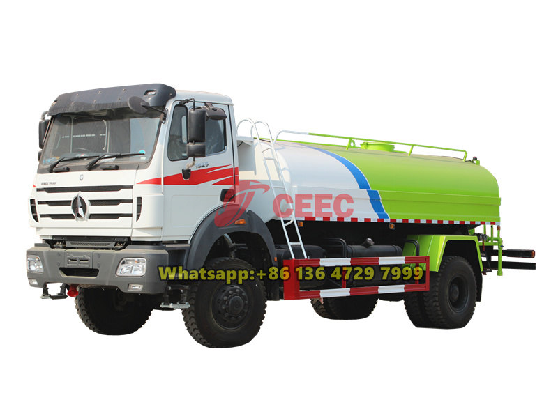 Beiben 4×4 RHD water spray truck