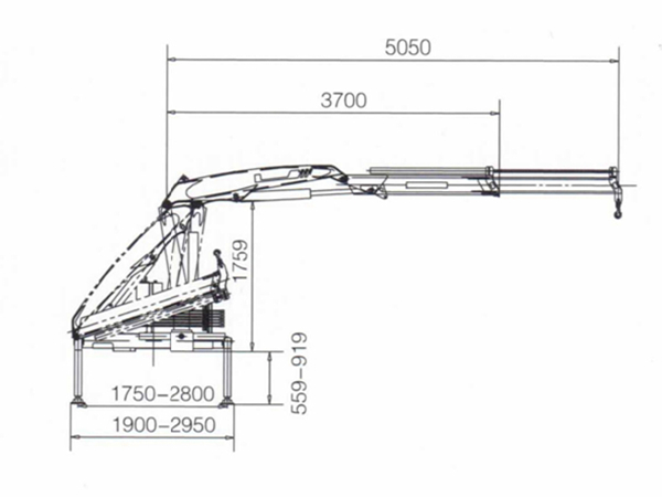 Beiben truck mounted crane XCMG