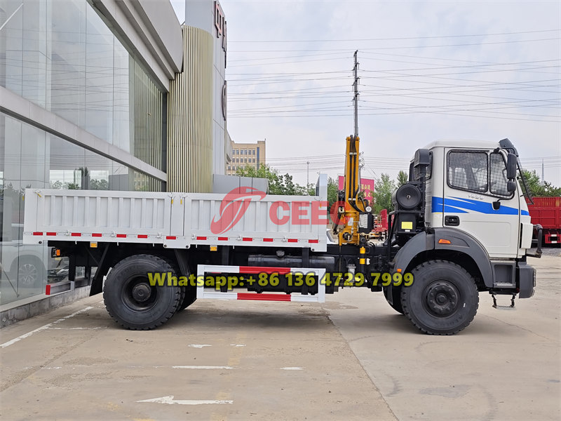 Beiben utility truck with crane