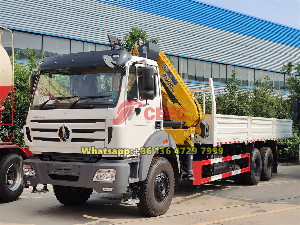 Beiben 6×4 truck mounted crane