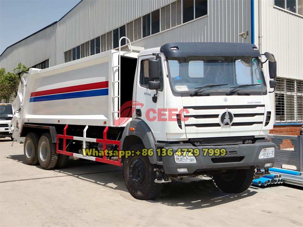 Beiben 6×4 garbage compactor truck