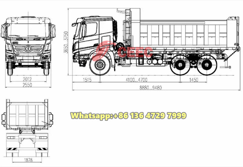 Beiben V3 6×4 dumper tipper truck