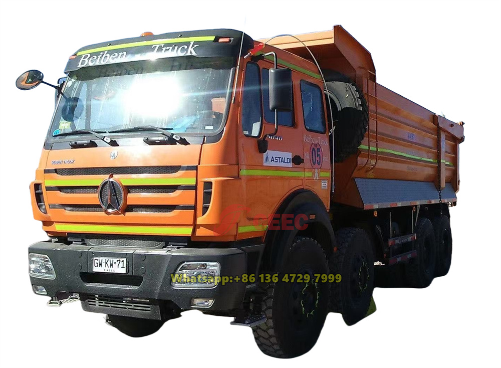 beiben 8x4 drive heavy dump truck