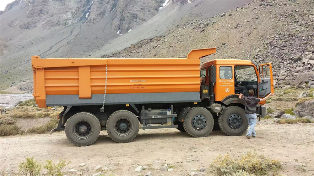 beiben 8x4 drive heavy dump truck