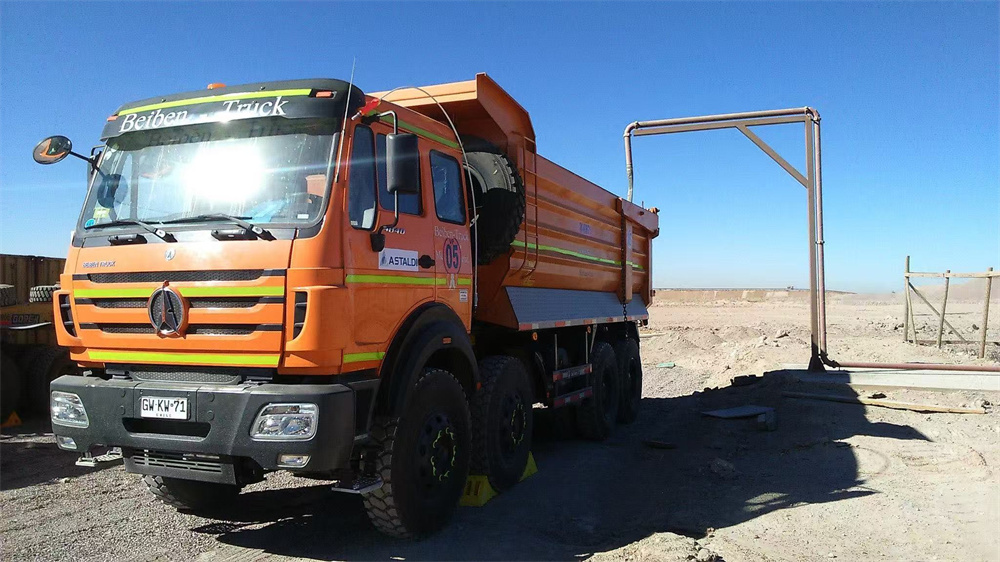 beiben 8x4 drive heavy dump truck