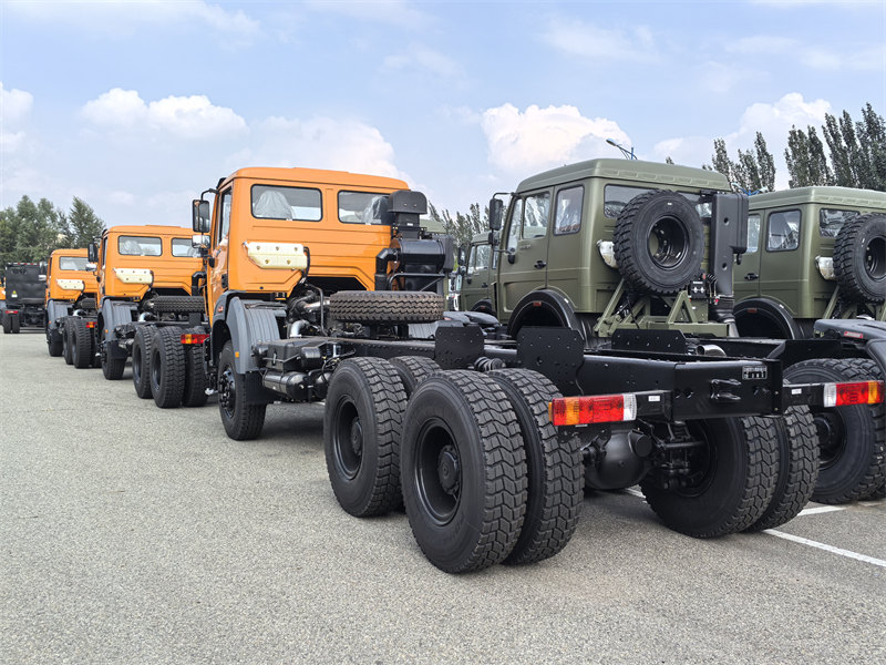 Beiben dump truck chassis for export