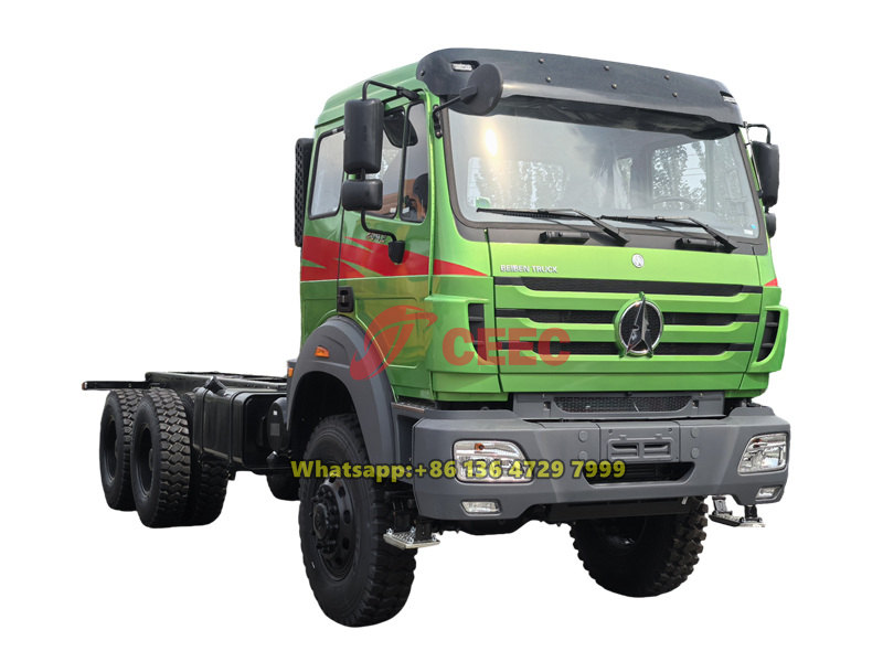 Beiben 6×6 all terrain rigid chassis