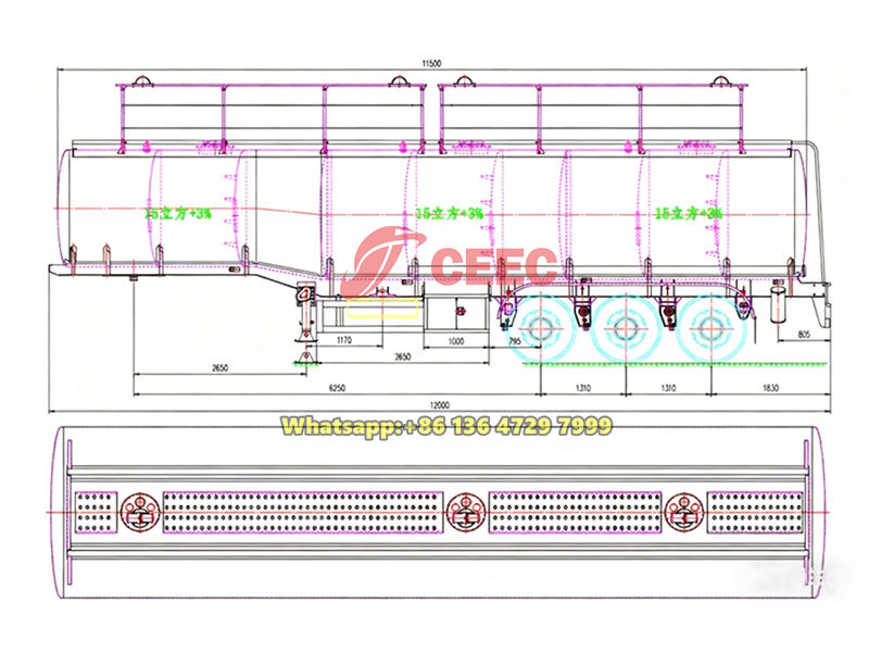 Fuel tanker semi trailer drawing Fuel tanker semi trailer drawing