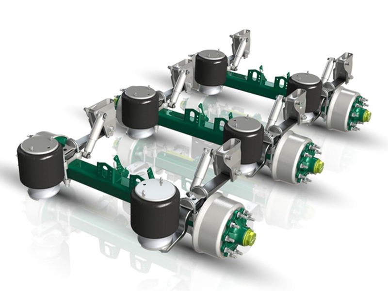 45 ton lowbed trailer with air suspension 45 ton lowbed trailer with air suspension