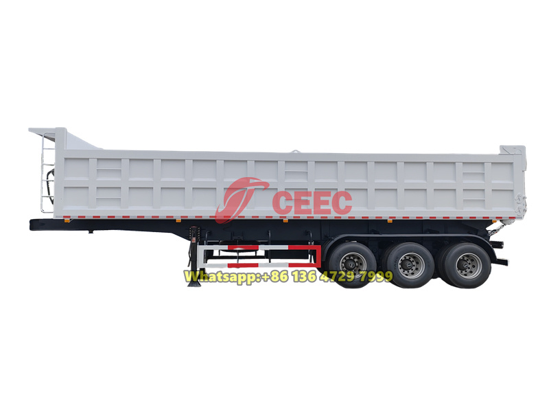 3-axle heavy tipper semi trailer for sale