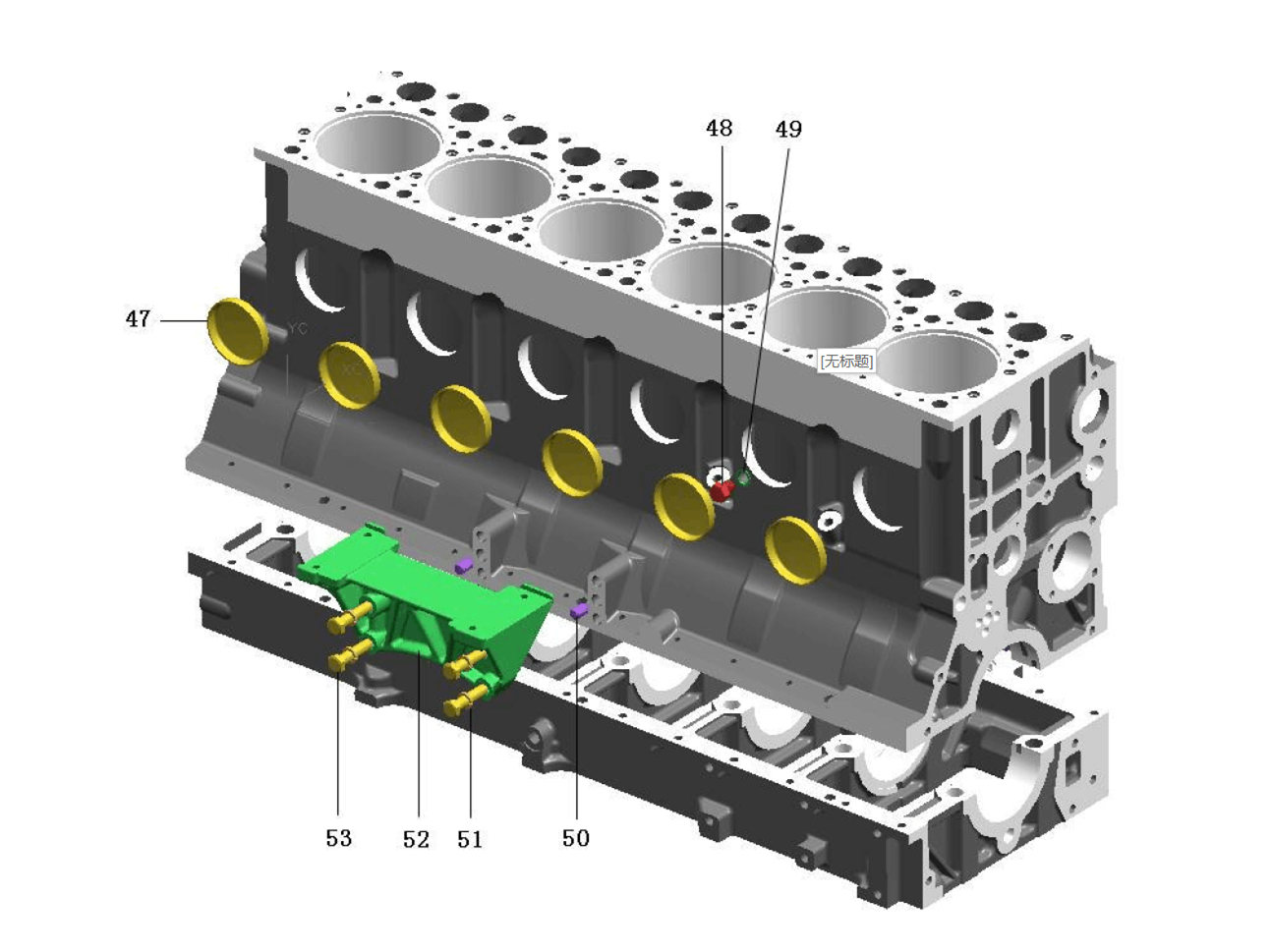 Weich WP12 engine cylinder block