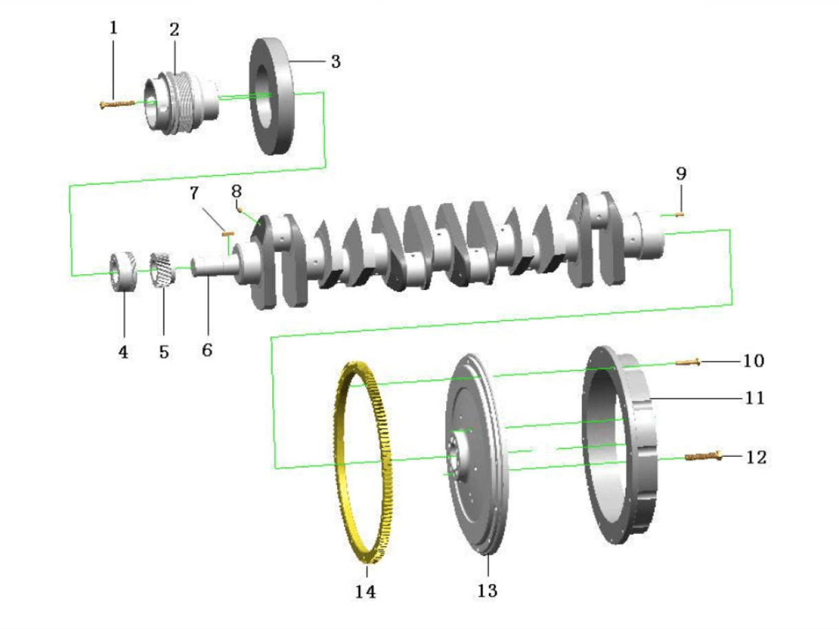 Beiben 2642 truck engine parts