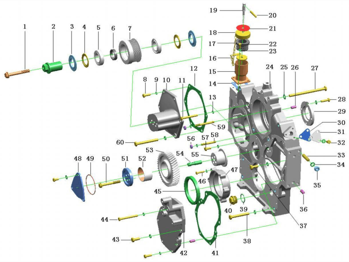 Beiben 2642 truck engine parts