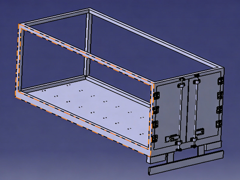 Beiben 8x8 cargo van drawing